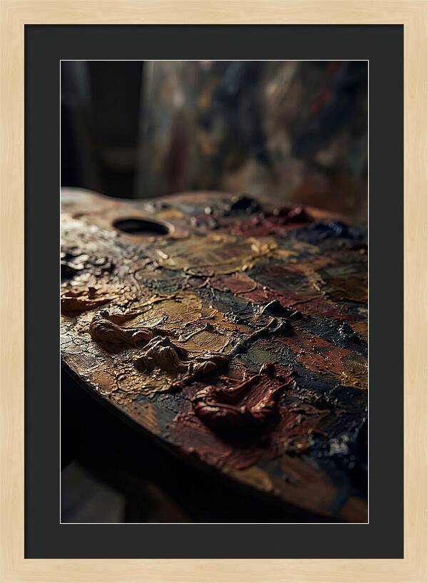 Dried Paint Palette Exploration