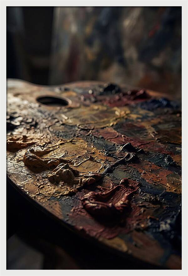 Dried Paint Palette Exploration