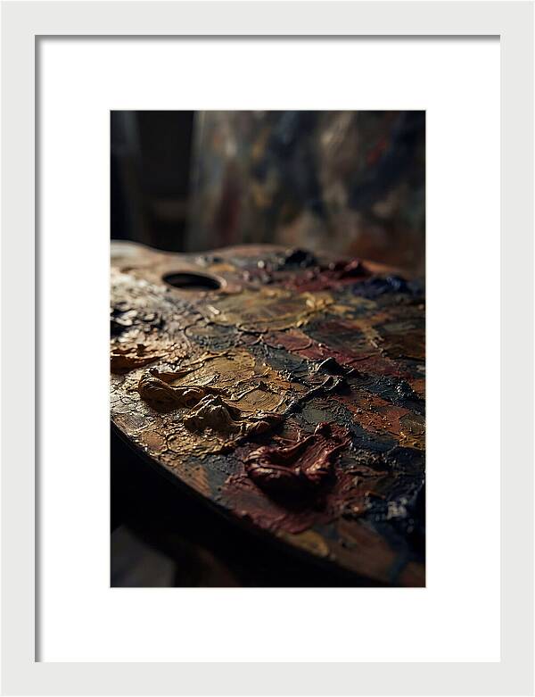 Dried Paint Palette Exploration