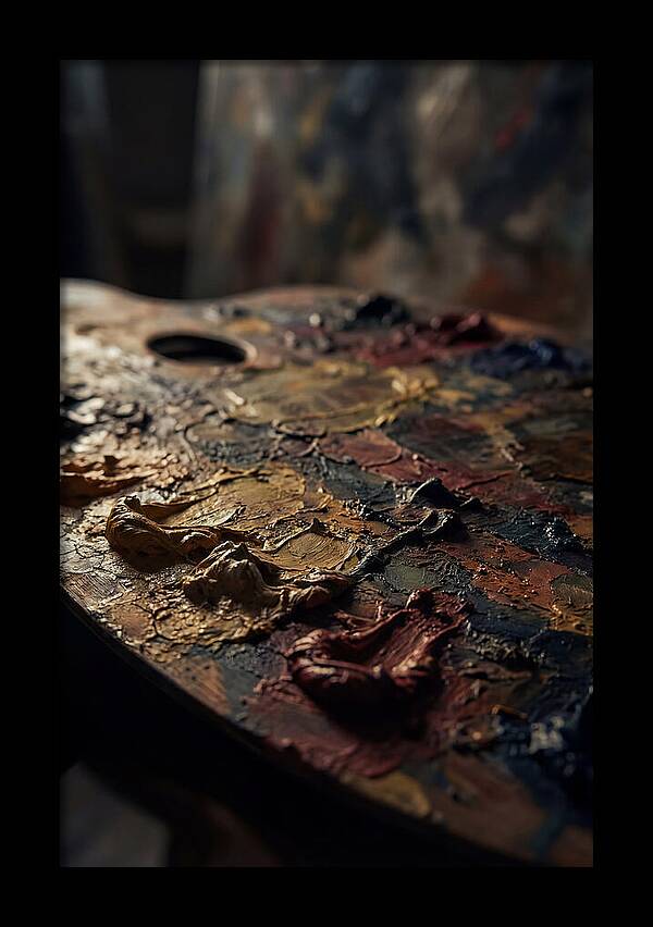Dried Paint Palette Exploration