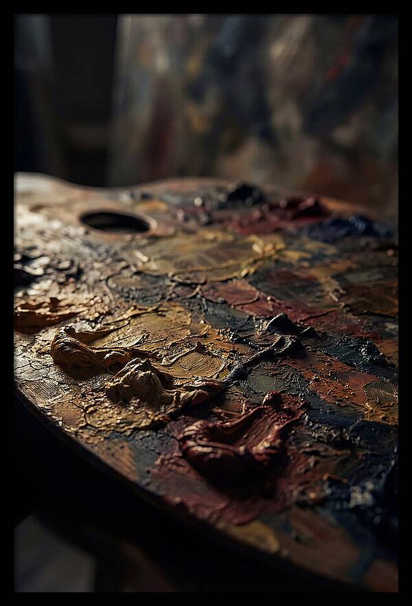 Dried Paint Palette Exploration