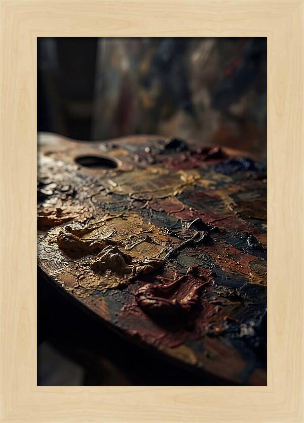 Dried Paint Palette Exploration