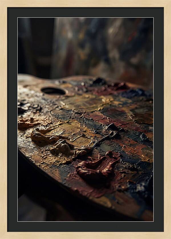 Dried Paint Palette Exploration