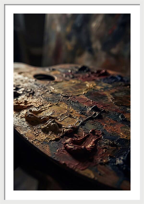 Dried Paint Palette Exploration