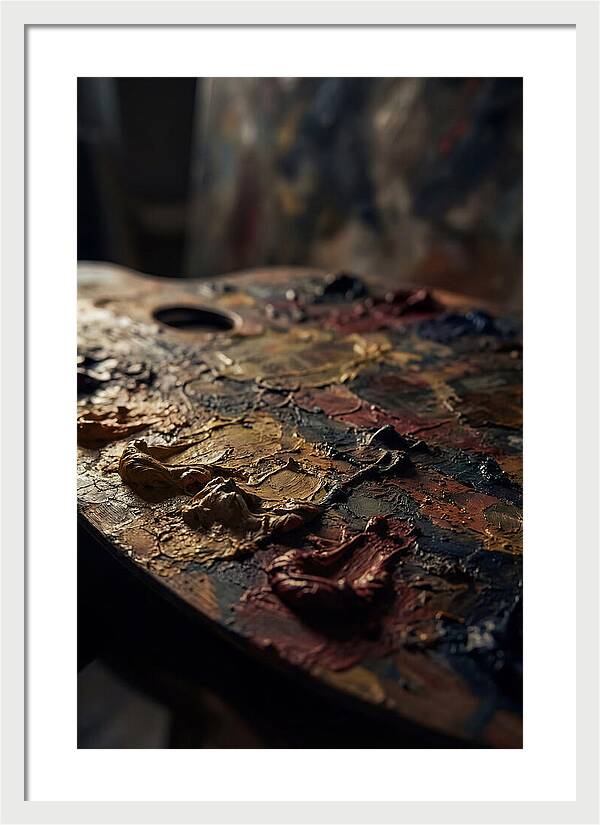 Dried Paint Palette Exploration