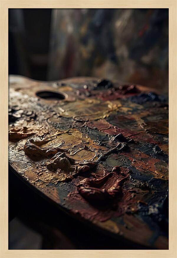 Dried Paint Palette Exploration