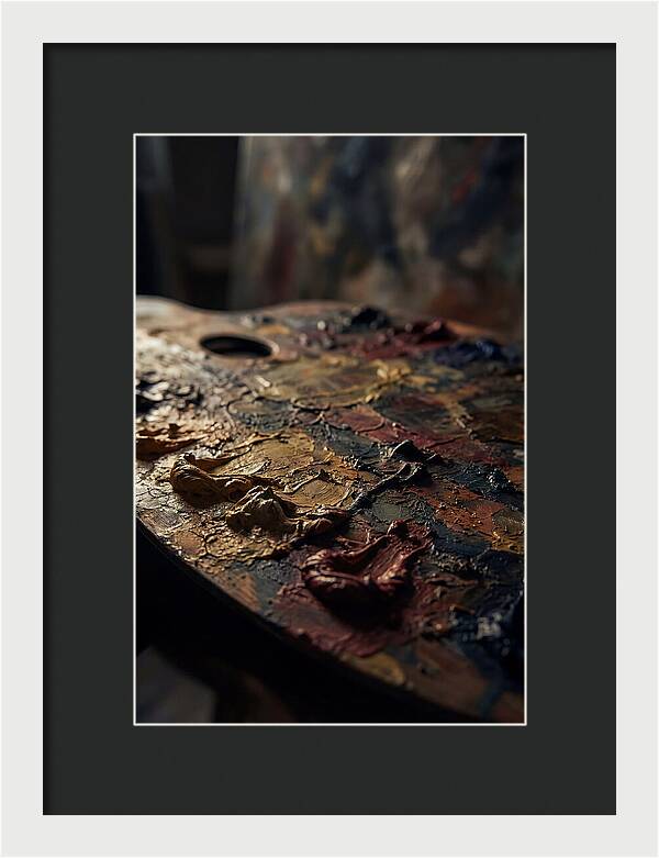 Dried Paint Palette Exploration