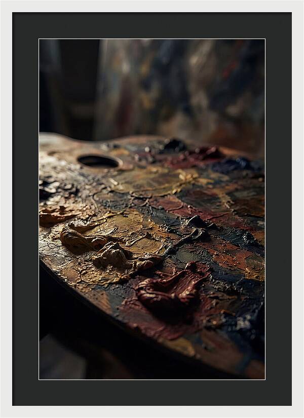 Dried Paint Palette Exploration