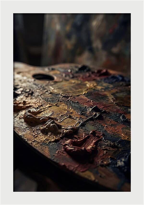Dried Paint Palette Exploration