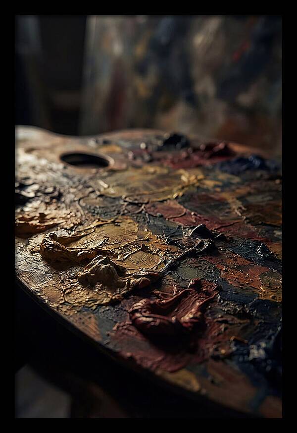 Dried Paint Palette Exploration