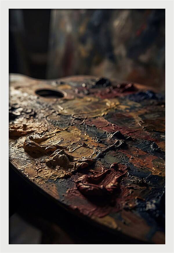 Dried Paint Palette Exploration