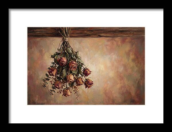 Dried Roses Hanging Elegantly
