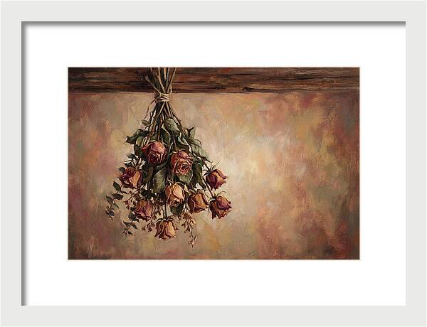 Dried Roses Hanging Elegantly