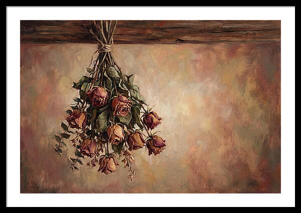 Dried Roses Hanging Elegantly