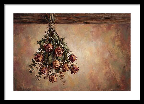 Dried Roses Hanging Elegantly