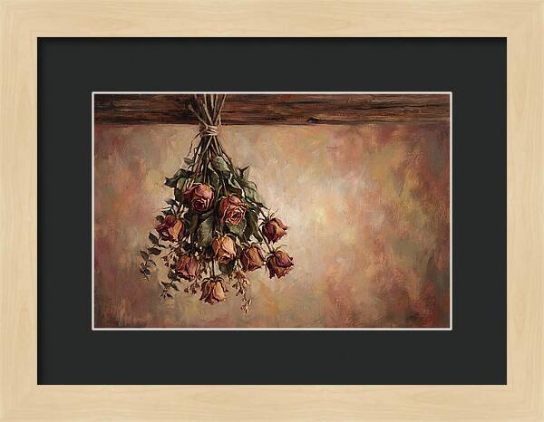 Dried Roses Hanging Elegantly