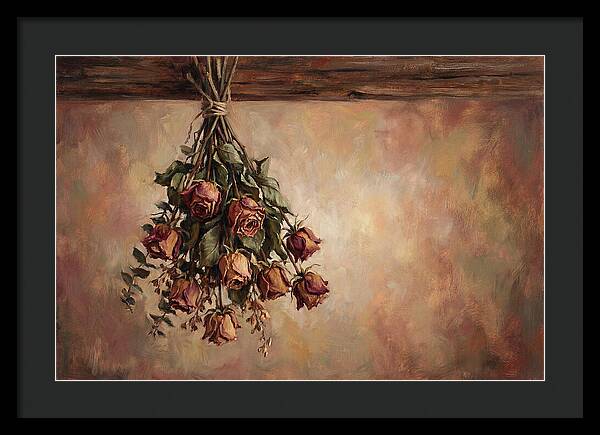 Dried Roses Hanging Elegantly