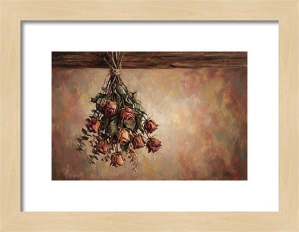 Dried Roses Hanging Elegantly