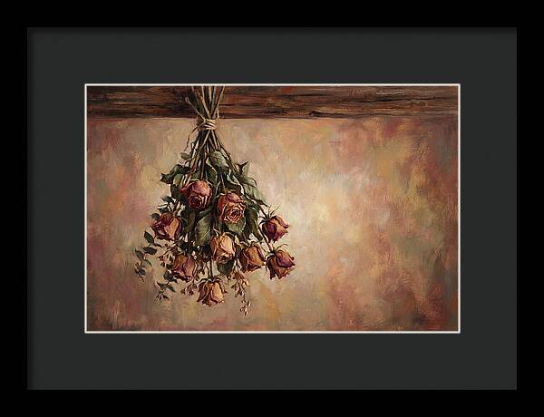 Dried Roses Hanging Elegantly