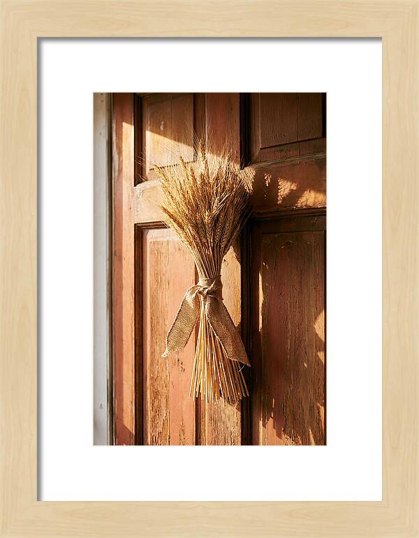 Dried Wheat Sheaf Decor