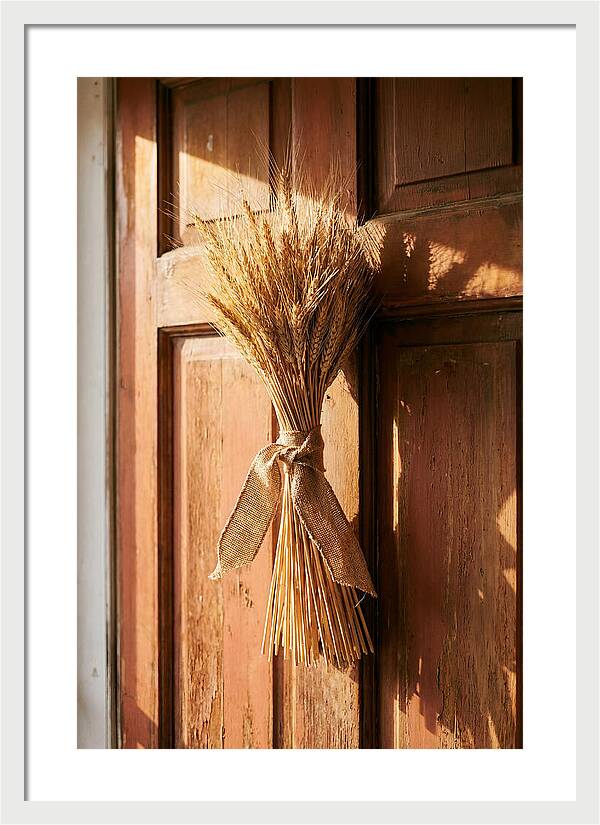 Dried Wheat Sheaf Decor