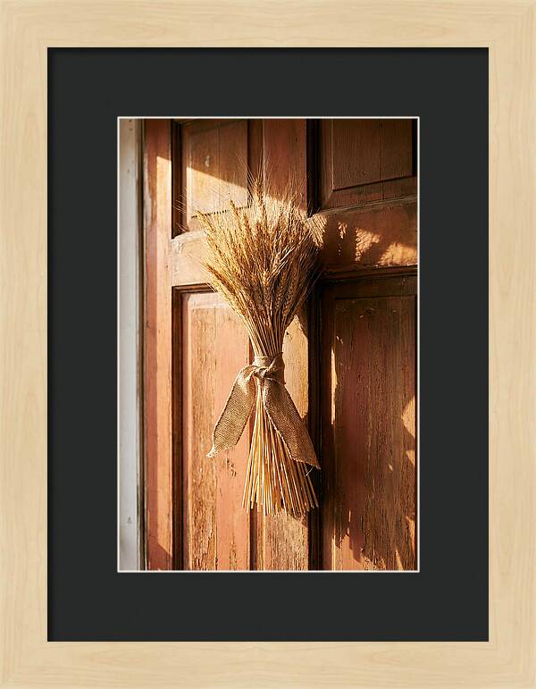 Dried Wheat Sheaf Decor