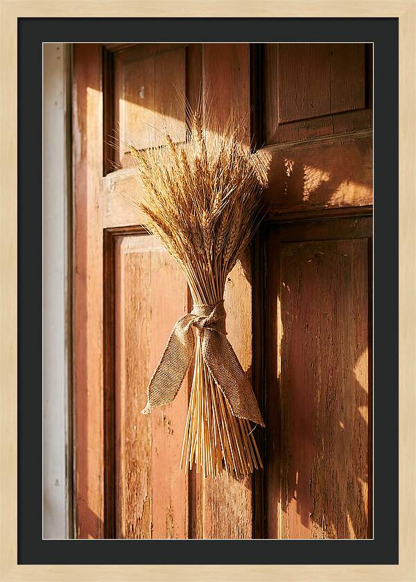 Dried Wheat Sheaf Decor