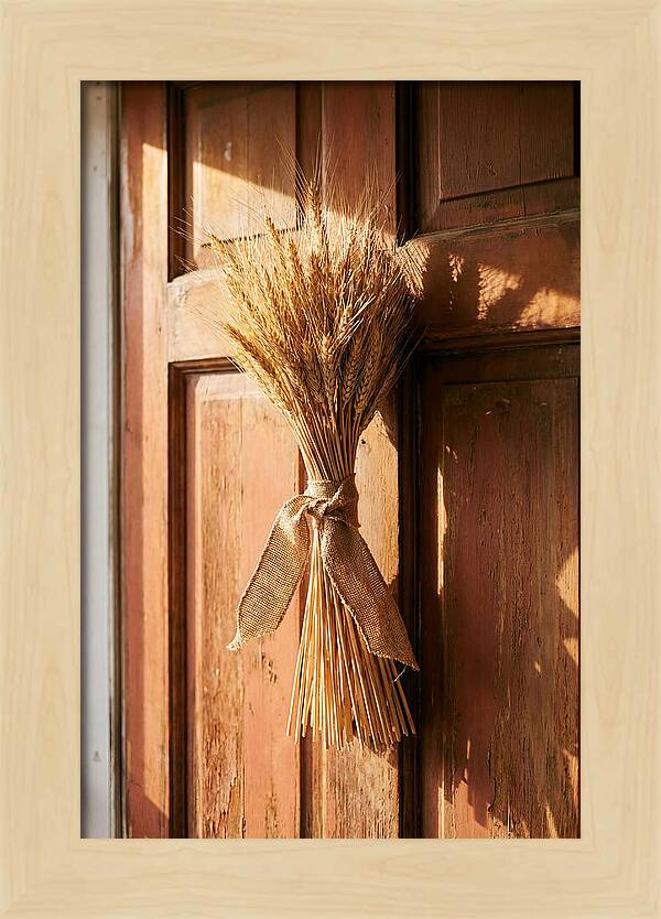 Dried Wheat Sheaf Decor