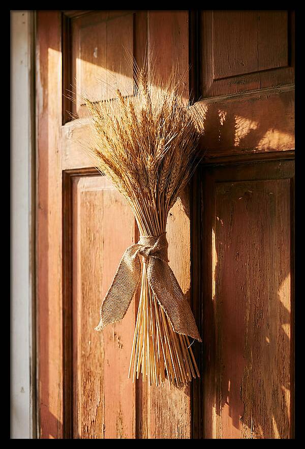 Dried Wheat Sheaf Decor