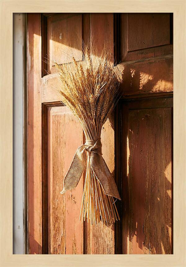 Dried Wheat Sheaf Decor