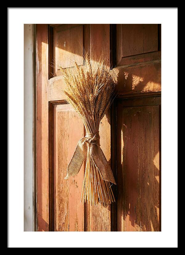 Dried Wheat Sheaf Decor