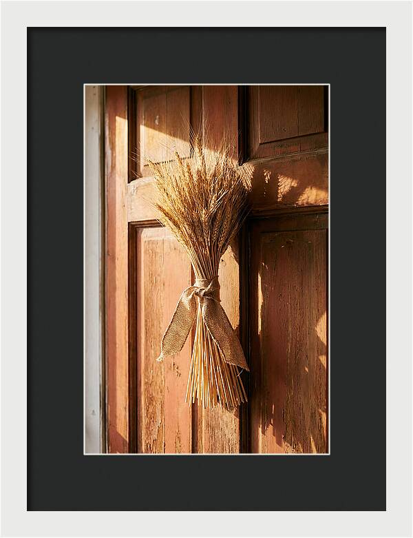 Dried Wheat Sheaf Decor
