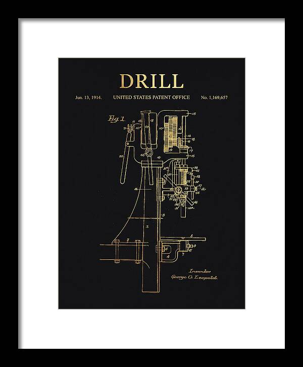 Drill Drill Press Gold Patent Us1169657a