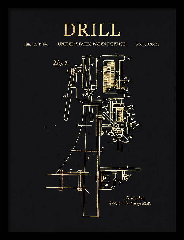 Drill Drill Press Gold Patent Us1169657a