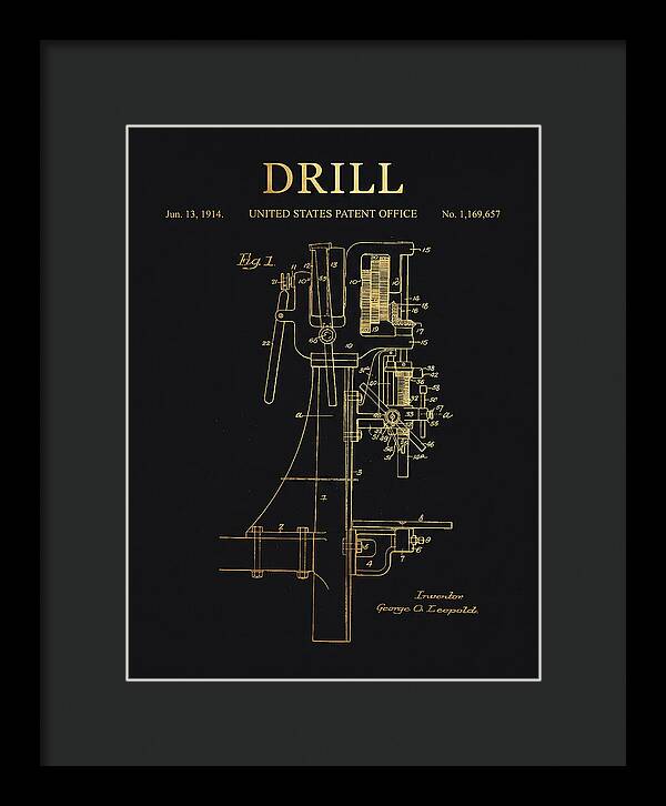 Drill Drill Press Gold Patent Us1169657a