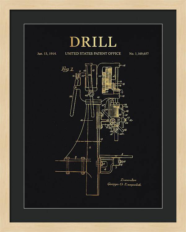 Drill Drill Press Gold Patent Us1169657a