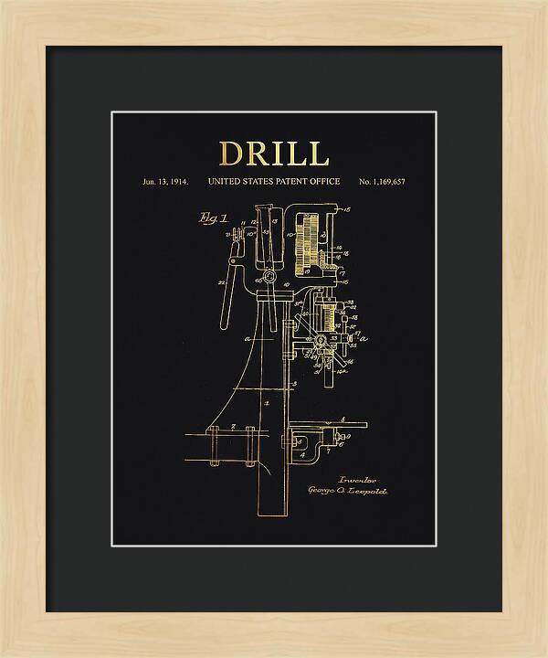 Drill Drill Press Gold Patent Us1169657a