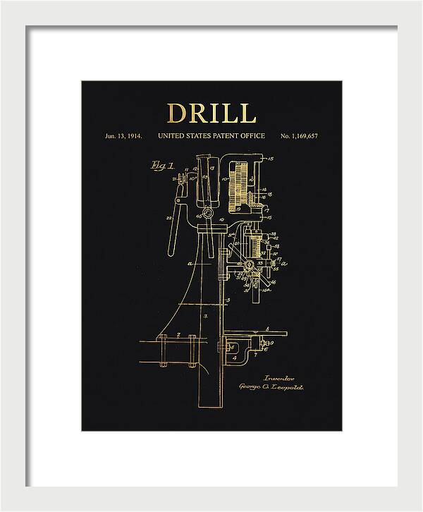 Drill Drill Press Gold Patent Us1169657a