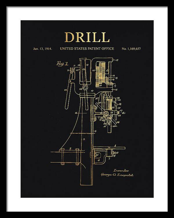 Drill Drill Press Gold Patent Us1169657a