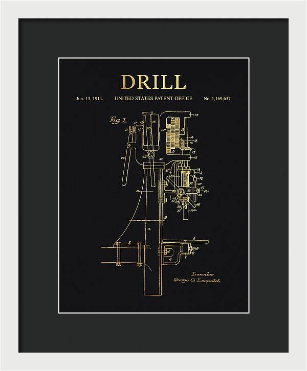 Drill Drill Press Gold Patent Us1169657a