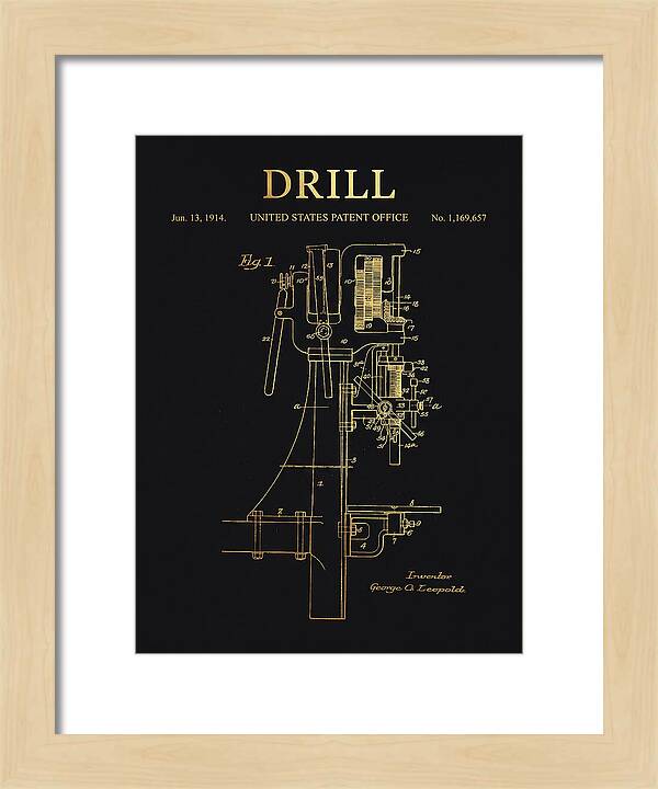 Drill Drill Press Gold Patent Us1169657a