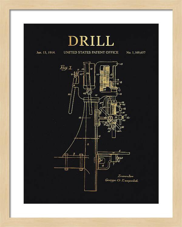 Drill Drill Press Gold Patent Us1169657a