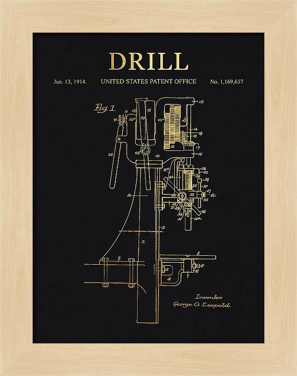 Drill Drill Press Gold Patent Us1169657a