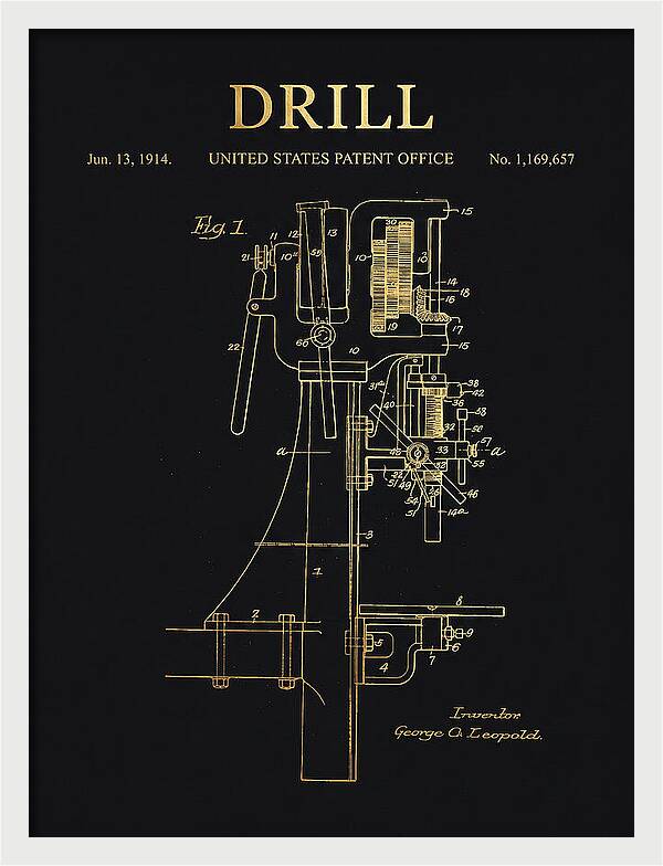 Drill Drill Press Gold Patent Us1169657a