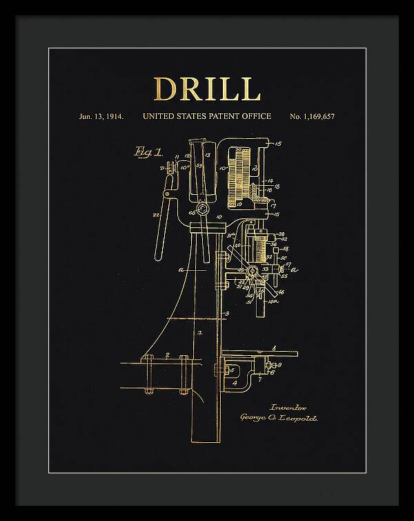 Drill Drill Press Gold Patent Us1169657a