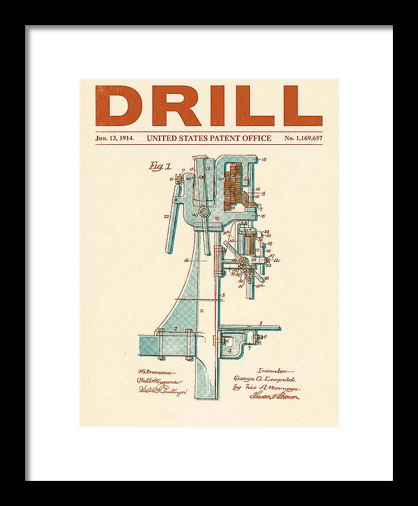 Drill Drill Press Retro Patent Us1169657a