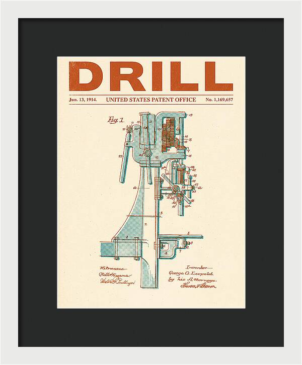 Drill Drill Press Retro Patent Us1169657a