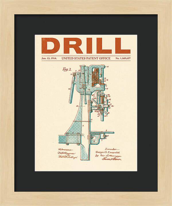 Drill Drill Press Retro Patent Us1169657a