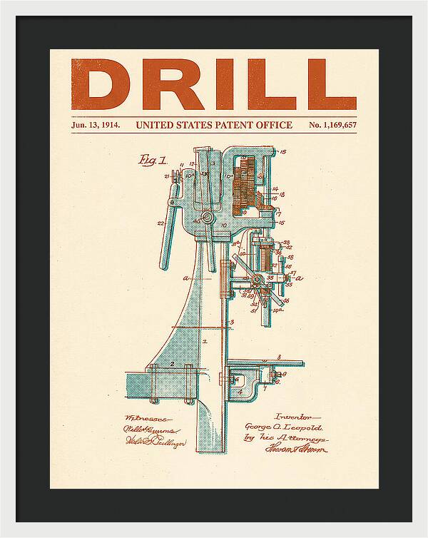 Drill Drill Press Retro Patent Us1169657a