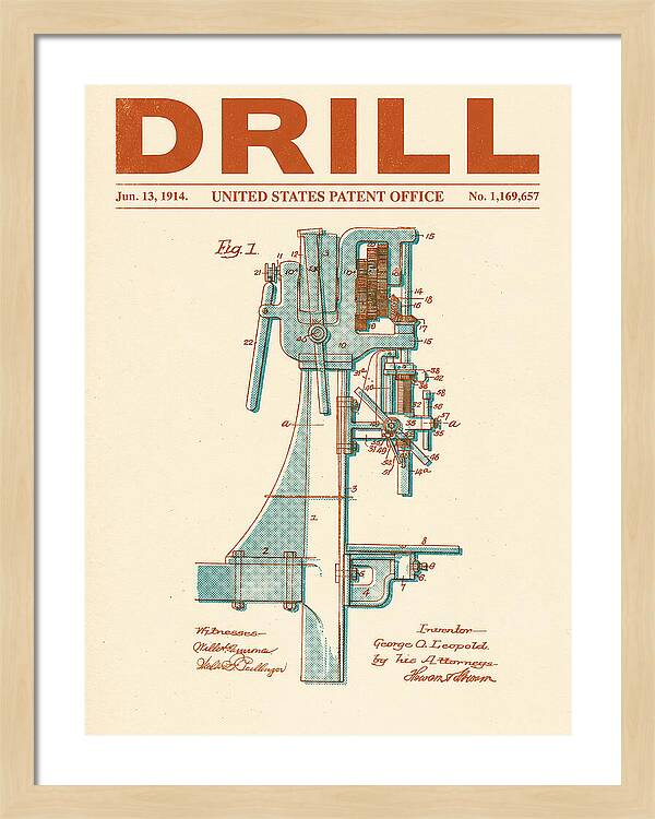 Drill Drill Press Retro Patent Us1169657a